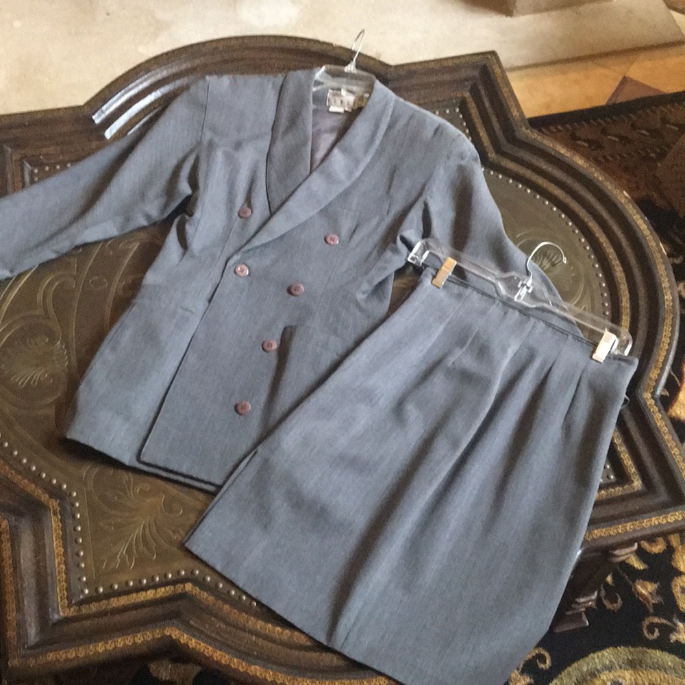 Ann Tjian for KENAR suit dress top & pencil skirt